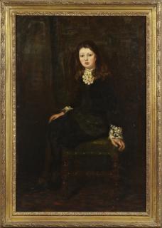 Appraisal: Jeanne Dickson American Act - Portrait of a Young Girl