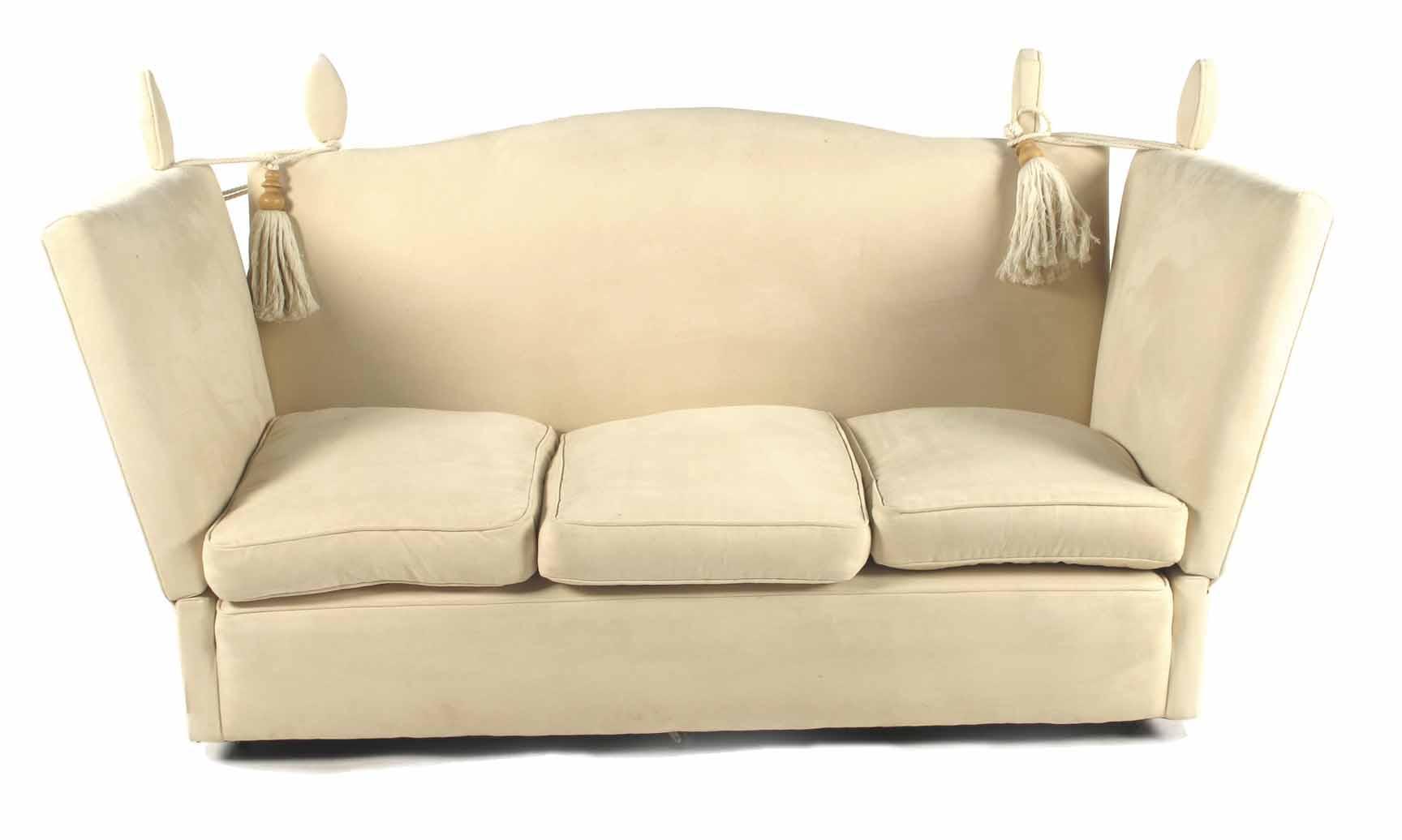 Appraisal: A three seater Knole settee