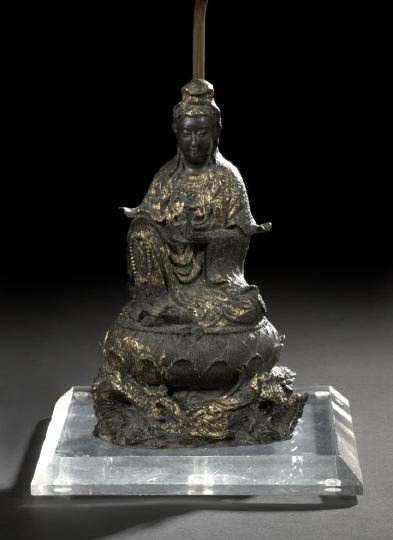 Appraisal: Chinese Cast-Iron Votive Figure of Kwan Yin th century now