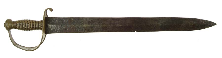 Appraisal: CONFEDERATE NAVAL CUTLASS - blade Hilt is copy of U