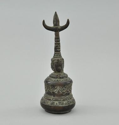 Appraisal: An Antique Tibetan Bronze Ceremonial Bell ca th Century or