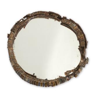 Appraisal: Line Vautrin talosel mirror pre-restoration Circa s frame in need