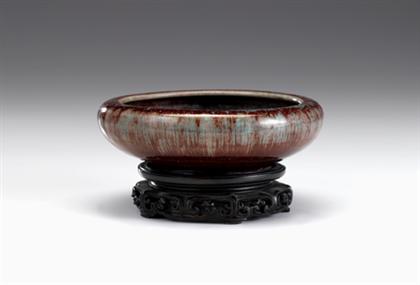 Appraisal: Chinese langyao water coupe th century Of shallow cylindrical form