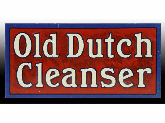 Appraisal: Old Dutch Cleanser Tin Flange Sign Description s to s