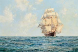 Appraisal: Montague Dawson - Fair Weather Fine Voyage 'The White Star'oil