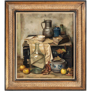 Appraisal: Henk Bos Dutch - Still Life oil on canvas signed