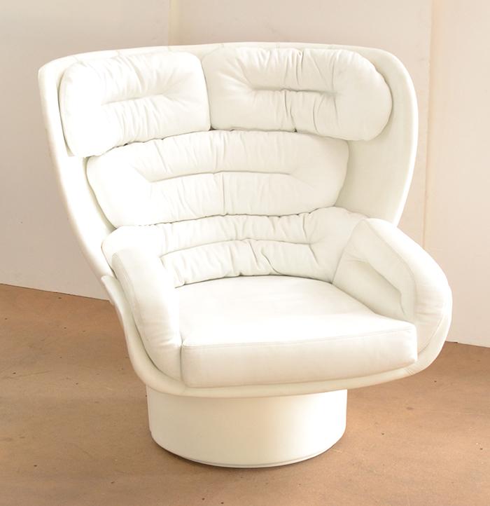 Appraisal: JOE COLOMBO - WHITE ELDA CHAIR