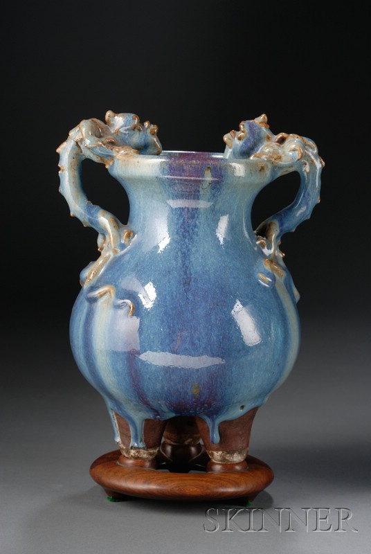 Appraisal: Chun Ware Vase China Yuan to Ming period th- th