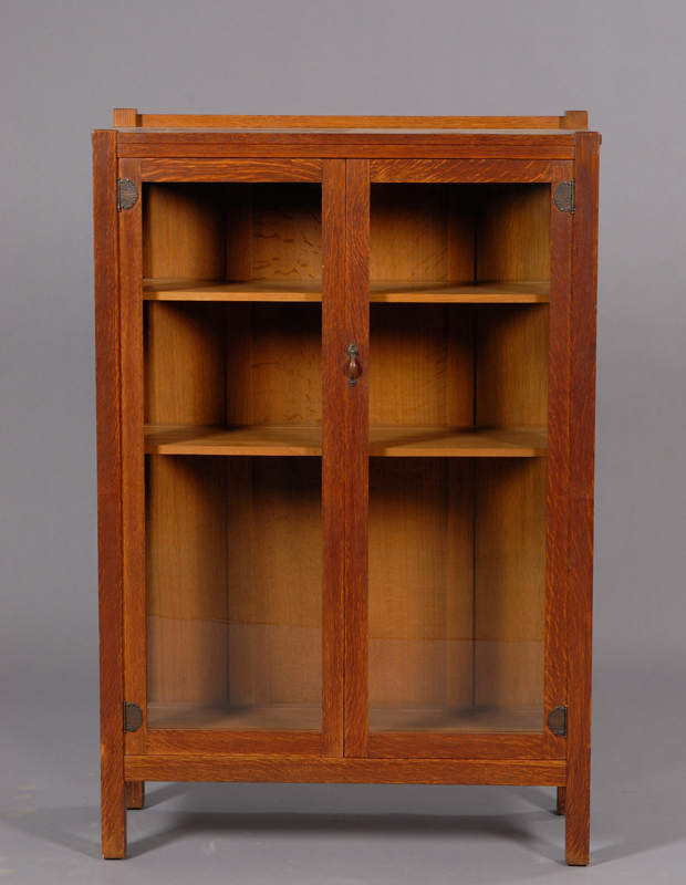 Appraisal: Quaint China Closet Oak Grand Rapids Michigan c Rectangular top