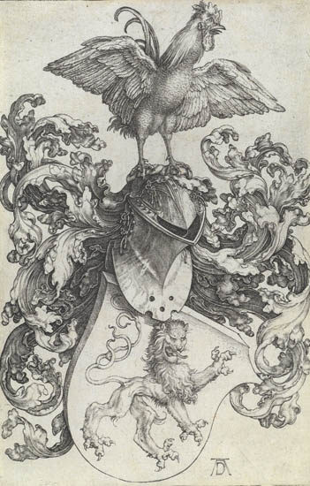 Appraisal: ALBRECHT D RER Coat of Arms with a Lion and