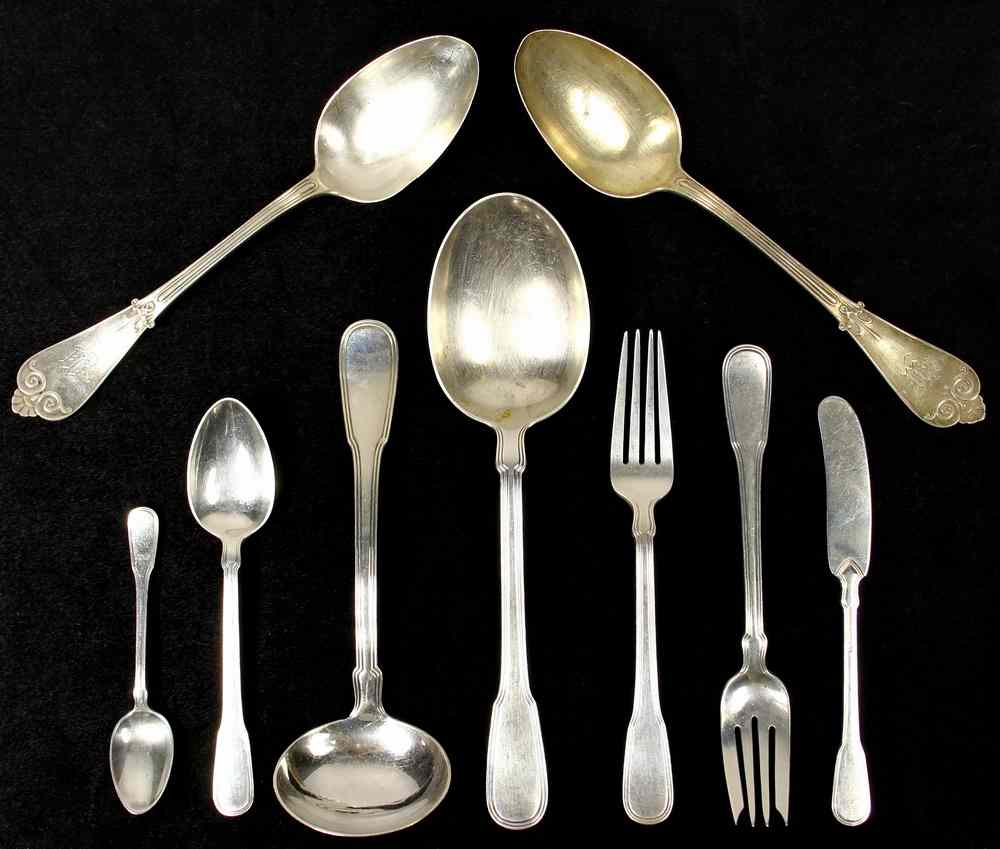 Appraisal: PCS TIFFANY STERLING FLATWARE - Hamilton Pattern aka Gramercy introduced