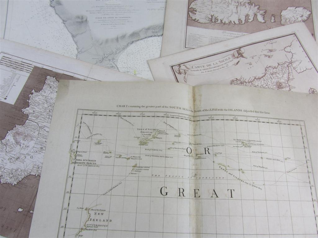 Appraisal: Collection of maps including Green John Chart containing the greater