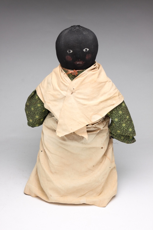 Appraisal: AFRICAN AMERICAN STOCKING DOLL Early th century Painted facial features