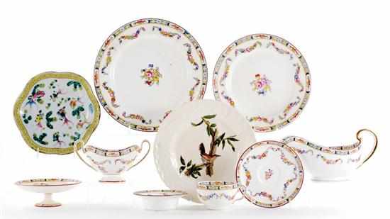 Appraisal: English partial dinner service and plates dishes Minton service in