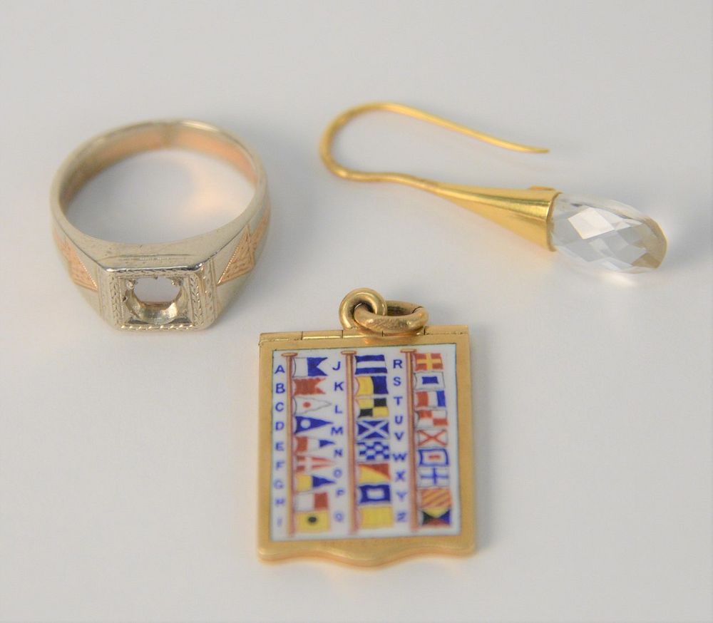 Appraisal: Three Piece Mixed Lot to include Karat and Karat white