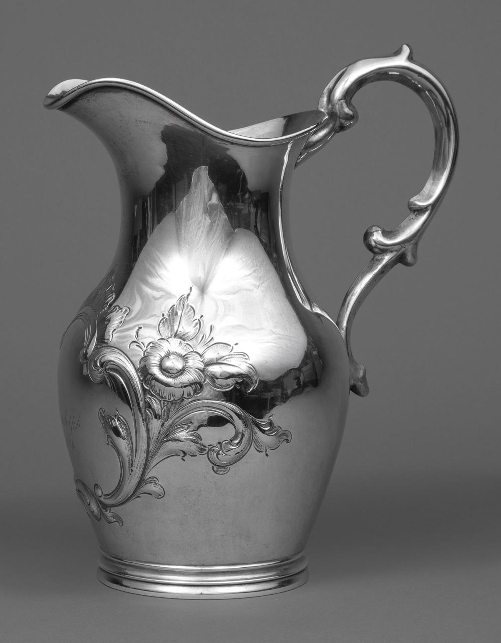 Appraisal: New Orleans Coin Silver Water Pitcher Adolphe Himmel - for