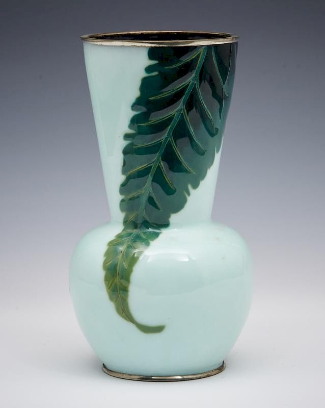 Appraisal: Japanese cloisonne vase wireless marked Sato Japanese cloisonne vase wireless