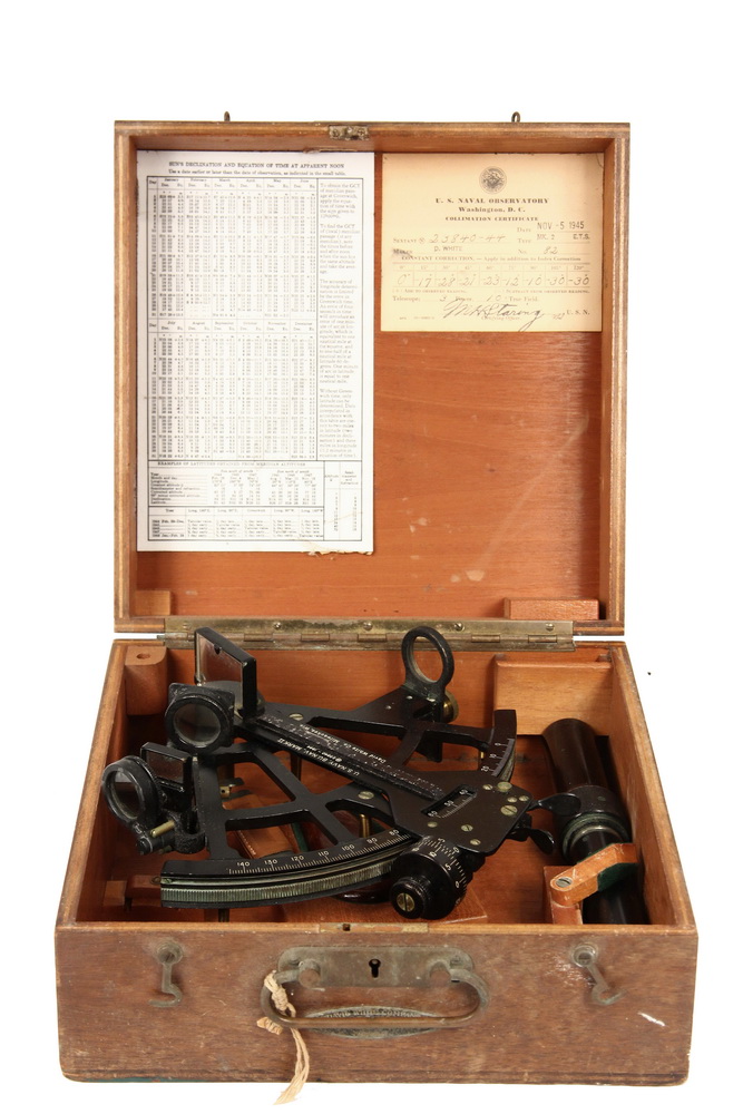 Appraisal: WWII SEXTANT - US Navy Mark II Sextant by David