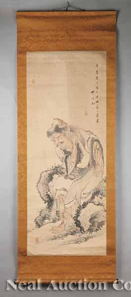 Appraisal: An Antique Chinese Hanging Scroll late th early th c