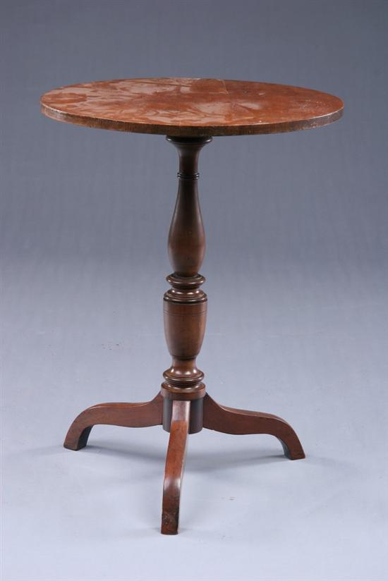 Appraisal: FEDERAL STYLE CANDLE STAND late th early th century In