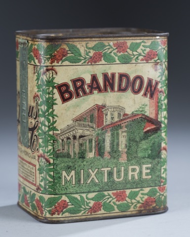 Appraisal: Vintage Richmond VA Tobacco Tin Brandon Mixture Vintage Richmond VA