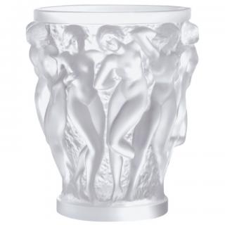 Appraisal: LALIQUE BACCHANTES VASE Lalique crystal from France handmade handcarved and