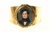 Appraisal: BRACELET - K gold bracelet with oval gent's portrait signed