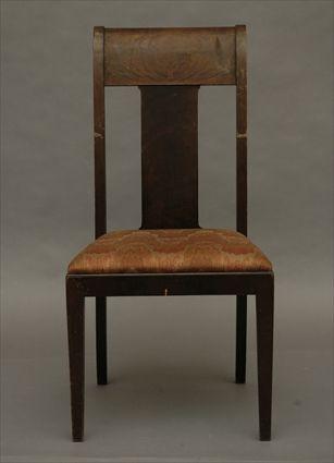 Appraisal: American Mahogany Side Chair x x in