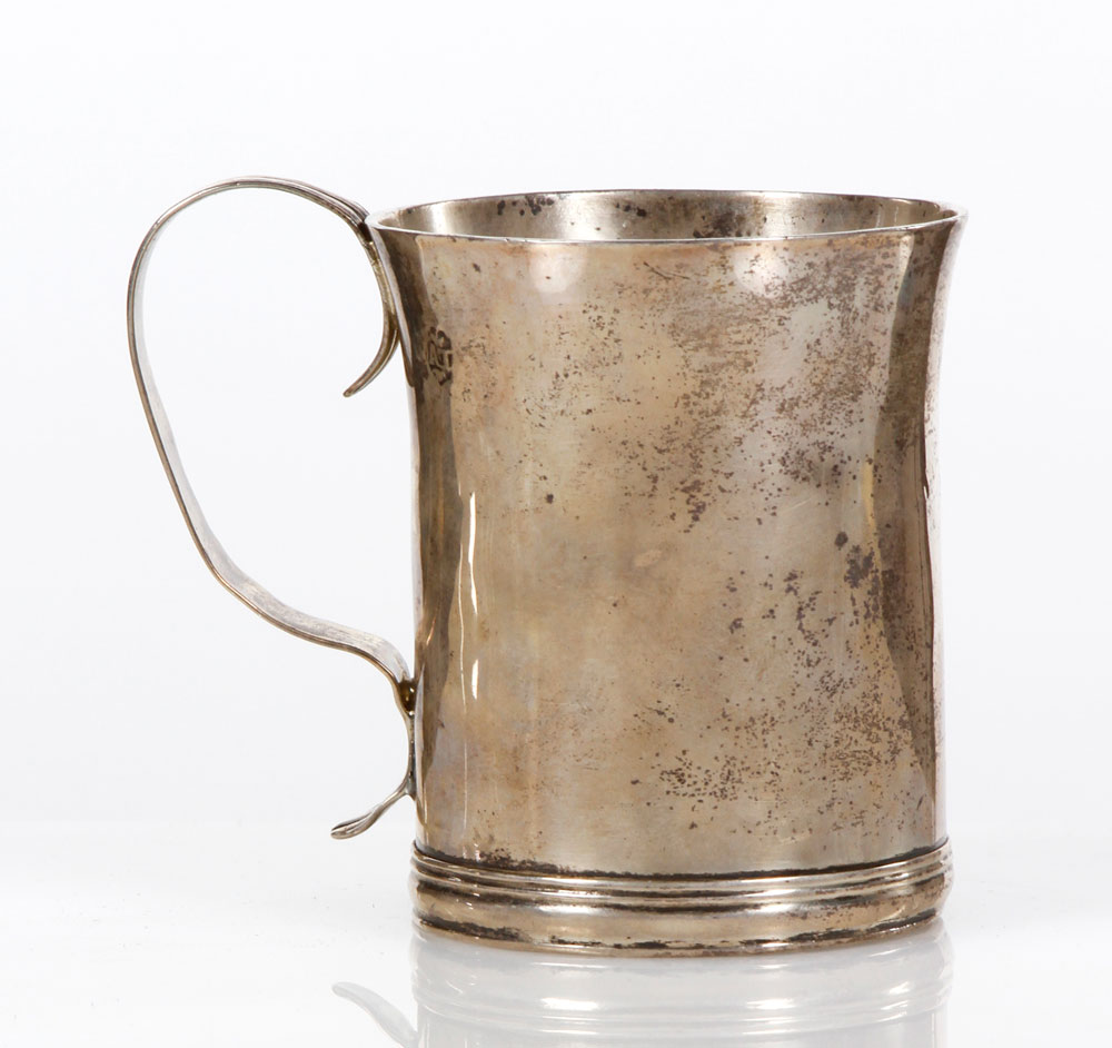 Appraisal: - Early th C American Handled Silver Cup Early th