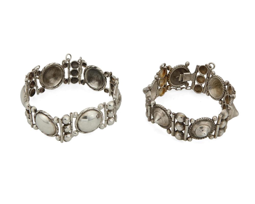 Appraisal: Two William Spratling silver bracelets William Spratling - Circa -