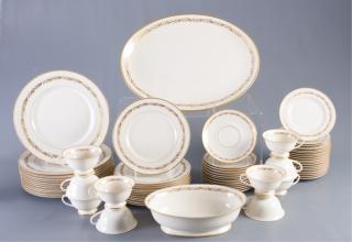 Appraisal: Franciscan Fine China Arcadia Gold Sixty nine pieces of Franciscan