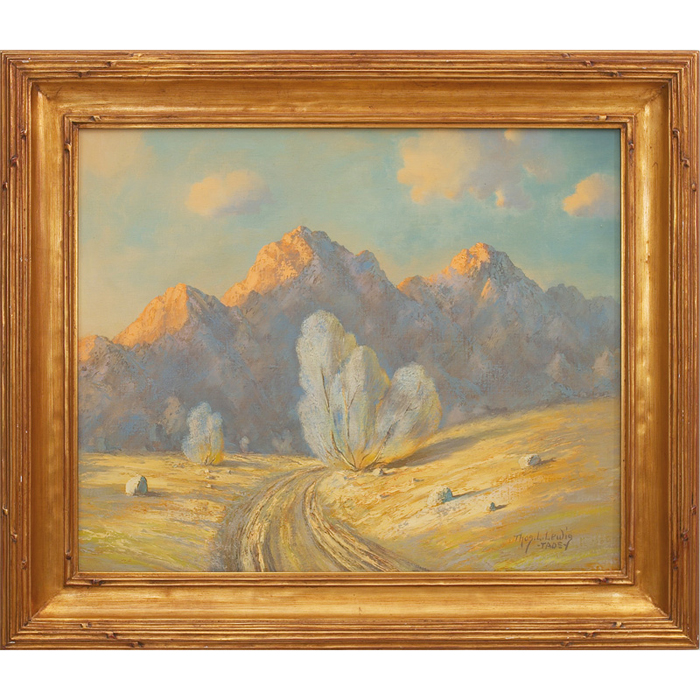 Appraisal: Thomas L Lewis American - Taos c oil canvas x