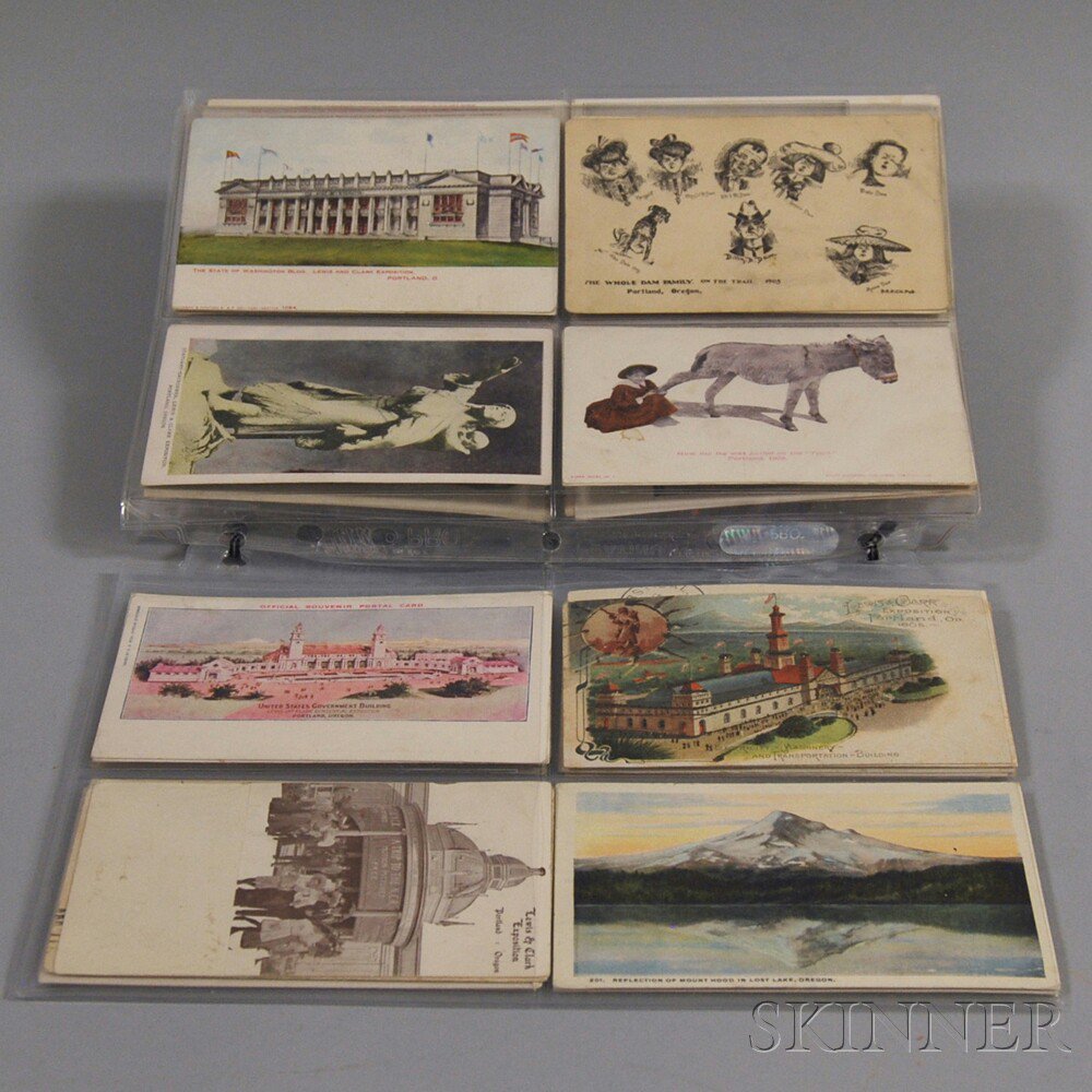 Appraisal: Small Collection of Lewis Clark Exposition Souvenir Postcards Portland Oregon