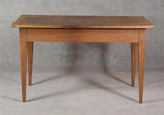 Appraisal: Country Hepplewhite Work Table Early th Century Walnut with one