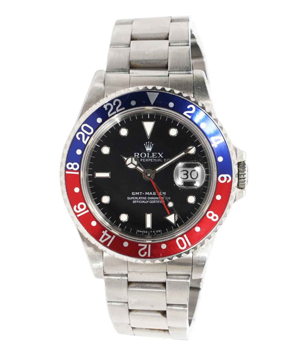 Appraisal: MEN'S ROLEX GMT-MASTER 'PEPSI' STEEL WRISTWATCHStainless steel gentleman's wristwatch is