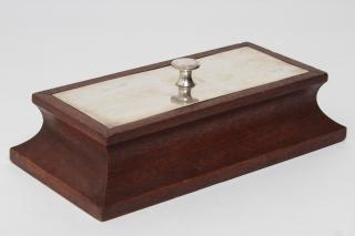 Appraisal: Cigar Humidor with Sterling Silver Lid by Fradley Vintage cigar