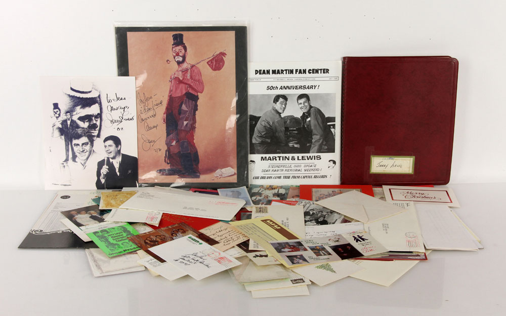 Appraisal: - Original Jerry Lewis Ephemera Lot of original photographs letters