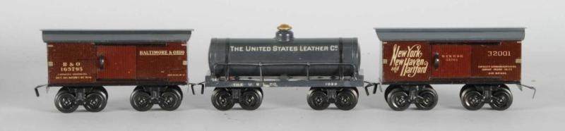 Appraisal: Lot of Bing O-Gauge Freight Cars Description Early pre-war Includes