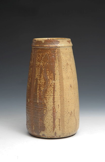 Appraisal: David Leach British - Vaseincised willow tree motifimpressed potter's and