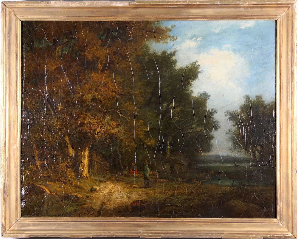 Appraisal: th C American School Plein Air landscape th C American