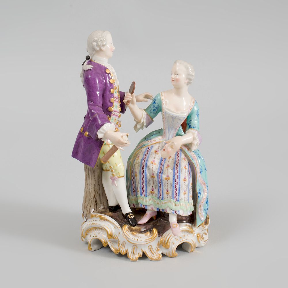 Appraisal: Meissen Porcelain Group of a Lady and a Gentleman With