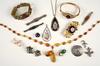 Appraisal: JEWELRY LOT - Eighteen piece lot of miscellaneous jewelry includes