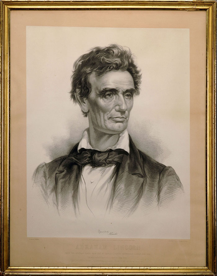 Appraisal: ABRAHAM LINCOLN FROM THE PORTRAIT TAKEN FROM LIFE BY CHARLES