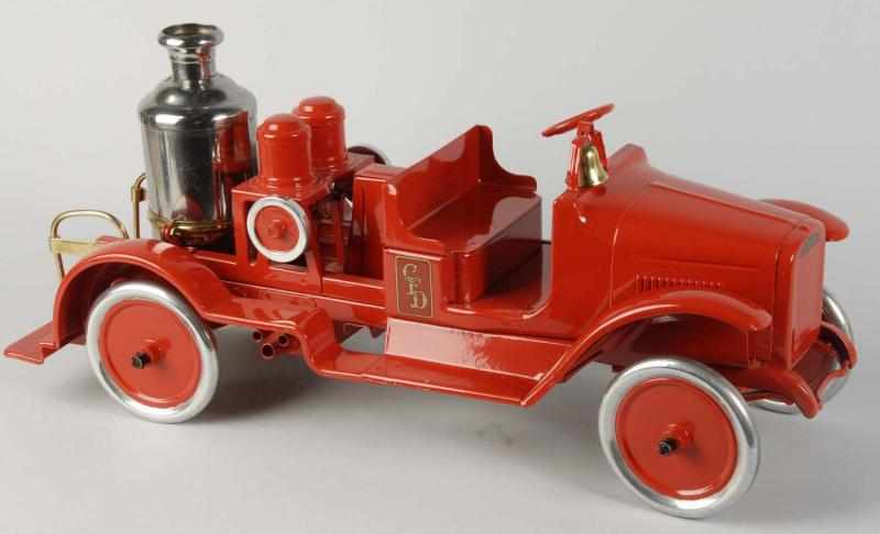 Appraisal: Pressed Steel Buddy L Fire Pumper Toy Description American CFD