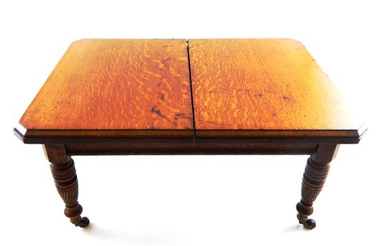 Appraisal: th C American miniature dining table probably a patent model