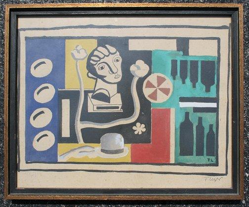 Appraisal: LEGER Ferdinand French - Still Life Lithograph sight size ''