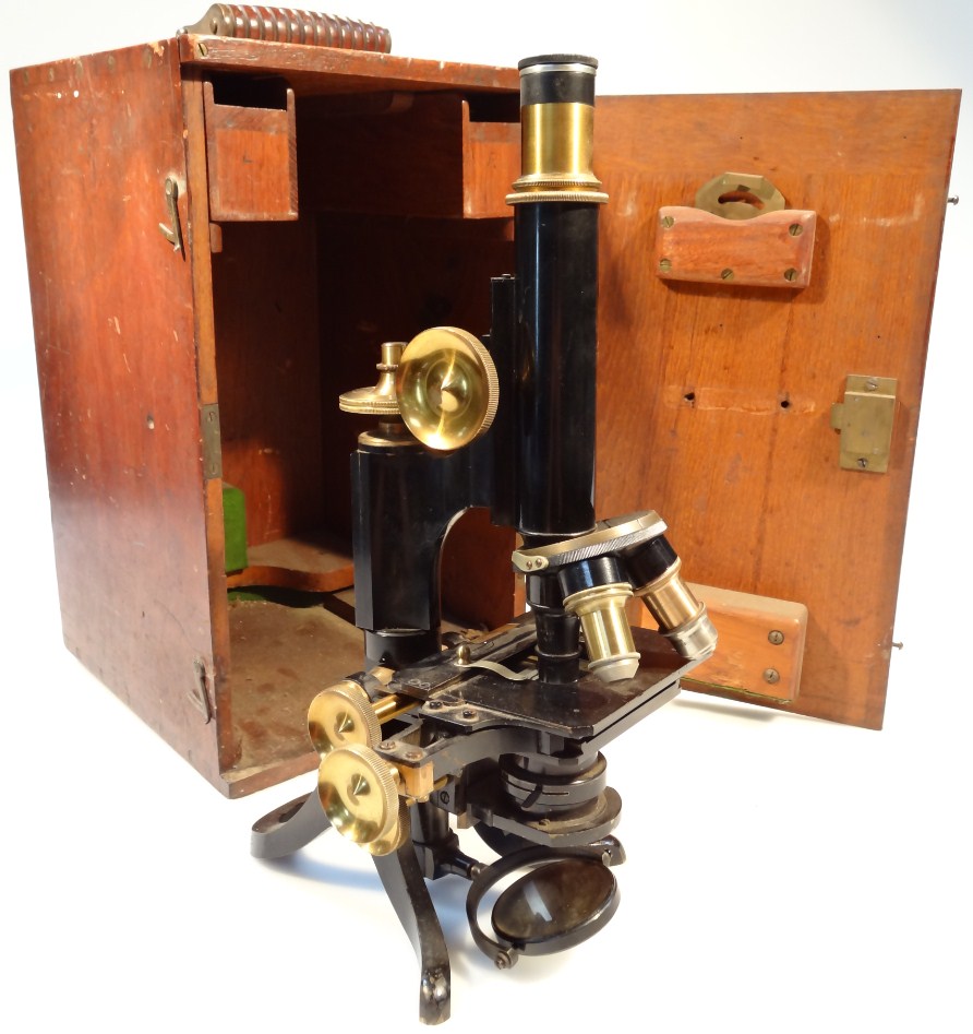 Appraisal: An early thC Henry Crouch London microscope no with articulated