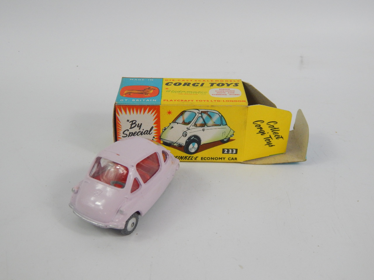 Appraisal: A Corgi diecast Heinkael Economy car No boxed with paper