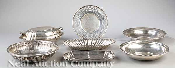 Appraisal: A Group of American Sterling Silver Hollowware Serving Pieces c