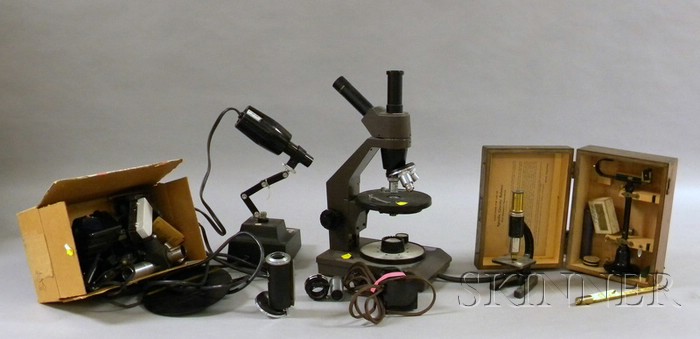 Appraisal: Swift Instruments Collegiate Microscope a Specific Gravity Balance and a